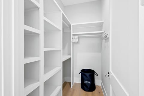 Bedroom includes a large walk-in closet.