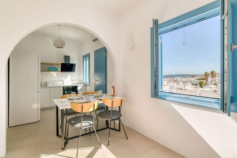 Dining area and kitchen