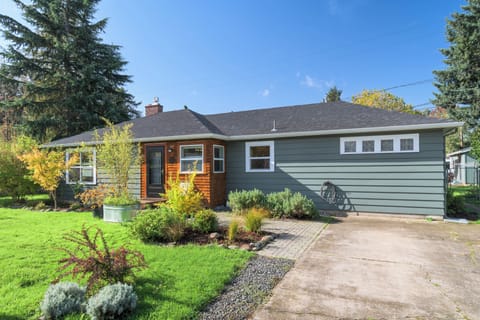 Parking area right next to the house