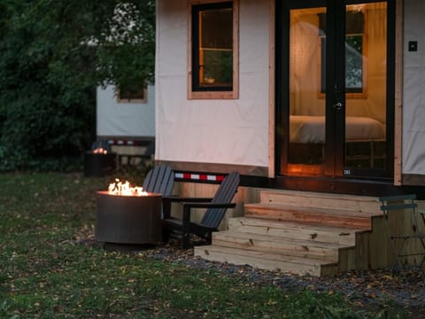 Private seating area & fire pit