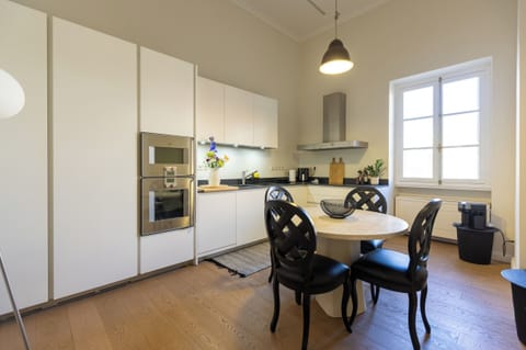 Fully equipped kitchen on the top floor with premium GAGGENAU appliances