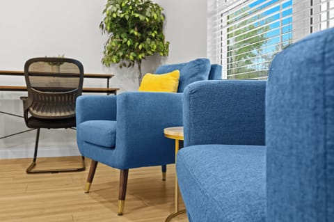 Living Room: Our interior focuses on a contemporary accent and the space is ideal for entertainment and relaxation.