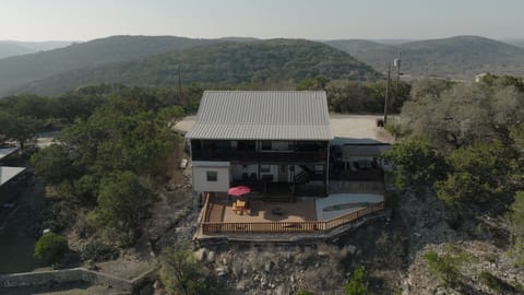 Aerial view of house