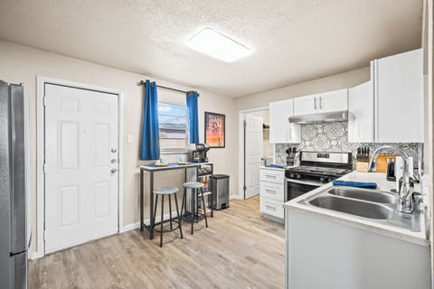 Kitchen features a window that lets in plenty of natural light