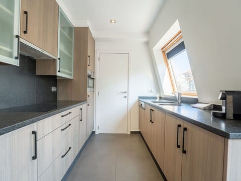 Kitchen, Countertop, Flooring, Interior Design, Wood, Cabinetry, Floor, Ceiling, Kitchen Appliance, Home