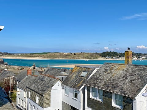 View of Padstow harbour  from Camel Cottage, North Cornwall