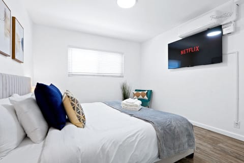 End your night wrapped in cozy blankets and your favorite show playing just steps from the pillow #TravelSGVCertified