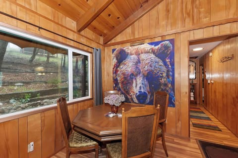 Dining table with seating for 4