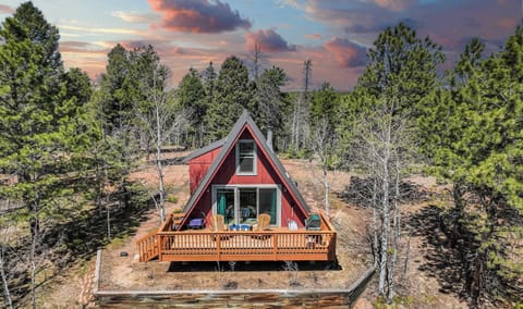 Welcome to Sloped Summit! Nestled among the pines in Divide, this charming A-frame cabin offers a peaceful mountain escape with a spacious deck and scenic surroundings—perfect for soaking up the fresh alpine air.
