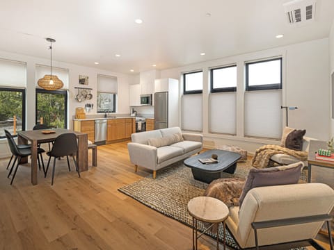 Unwind in the upscale living room with a Smart TV and comfortable furniture in this second-floor unit.

*This building does not have an elevator