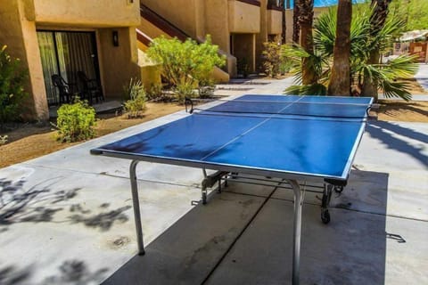 Engage in friendly competition at the on-site ping pong table, set against the backdrop of beautiful desert scenery, adding to your relaxing getaway.