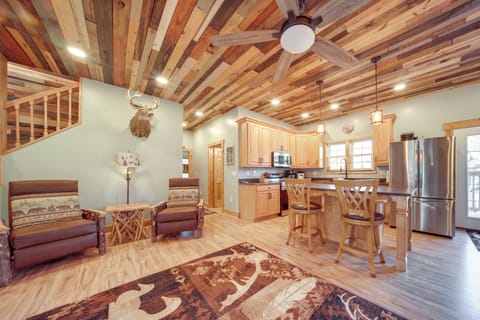 Living Room | Main Level | Open Floor Plan | Central A/C & Heating | Fireplace