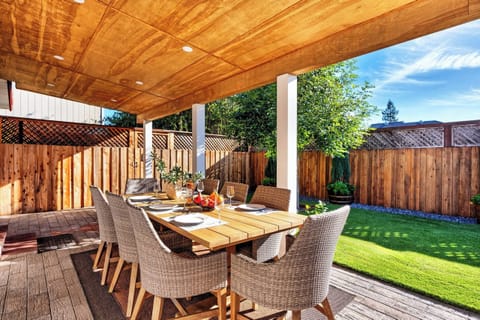 Elevated Outdoor Dining: Enjoy a feast for the senses at our picturesque dining spot