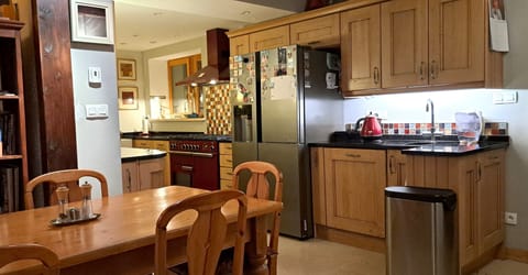 Kitchen table and main cooking areas