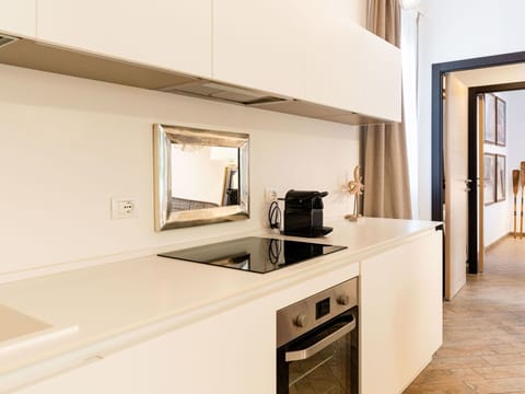 Interior Design, Countertop, Flooring, Kitchen, Wood, Furniture, Floor, Cabinetry, Kitchen Appliance, Ceiling