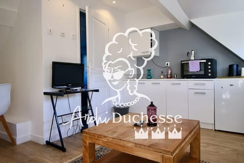 Cuisine ouverte sur séjour aménagée et équipée