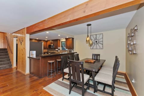 Dining and kitchen area