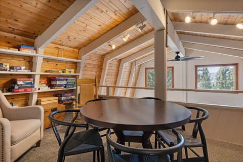 Game room in open loft on top floor outside of bunk room! Kids get their own floor!