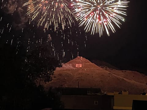 Photo taken from upstairs deck during July 4th celebration.