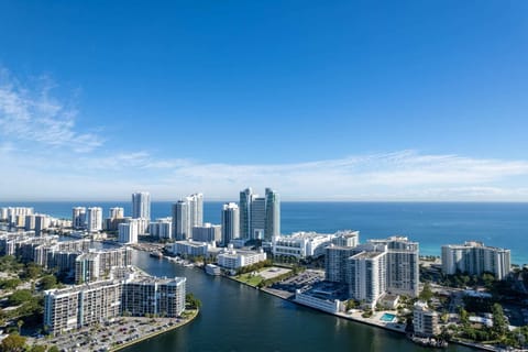 Over View Of Water And Surrounding Buildings