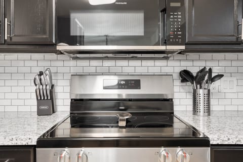 Stove with Microwave