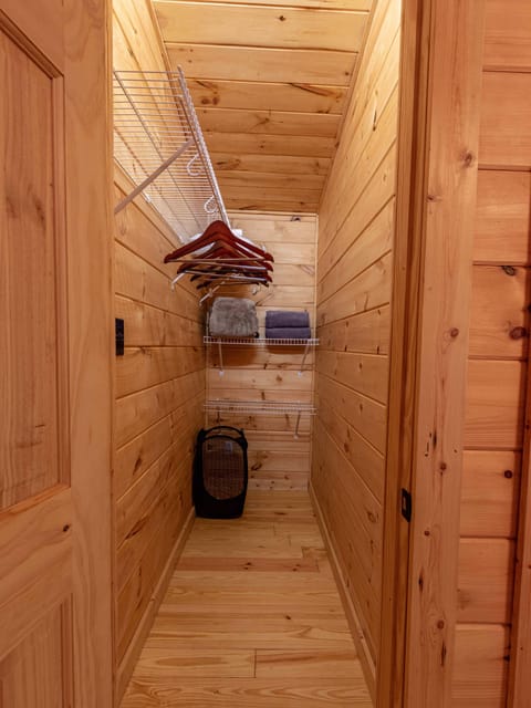Upstairs walk in closet