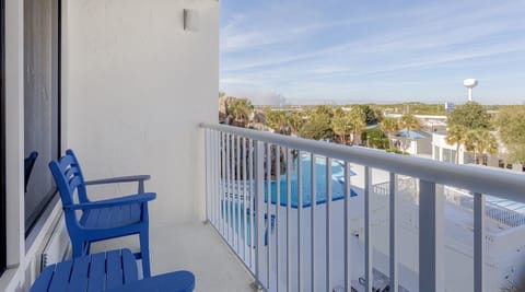 Balcony. Exact unit will be assigned upon arrival. Views, colors, and decor may vary.