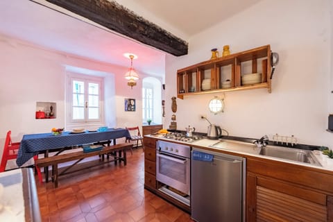 Kitchen and dining area