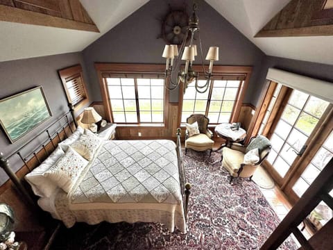 View of the combo bedroom / living area.