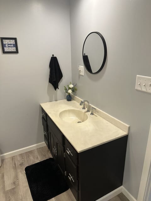 Bathroom with stand up shower