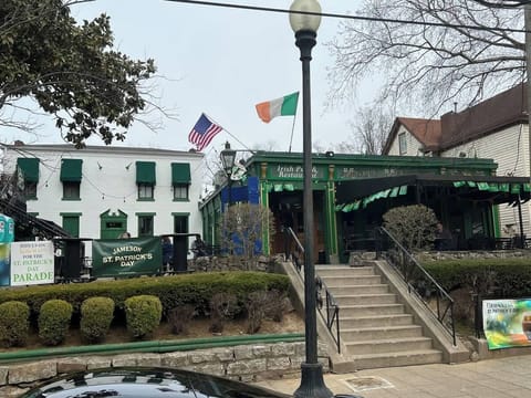 Molly Malone’s Irish Pub and restaurant. One block walk 