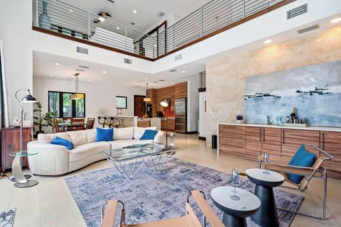 Family room upstairs seen from the living room