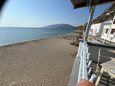 White sandy Aegean Beach