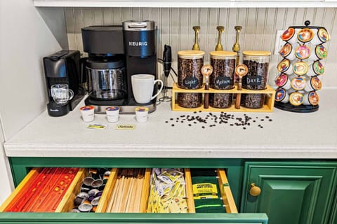 Start your day in style—a serene coffee nook designed for quiet moments and perfect pours.