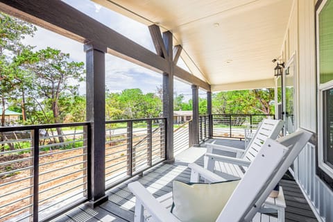 Enjoy a cup of coffee on the front porch