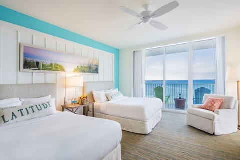 Unit with 2 Queen beds. Exact unit will be assigned upon arrival. Views, colors, and decor may vary.