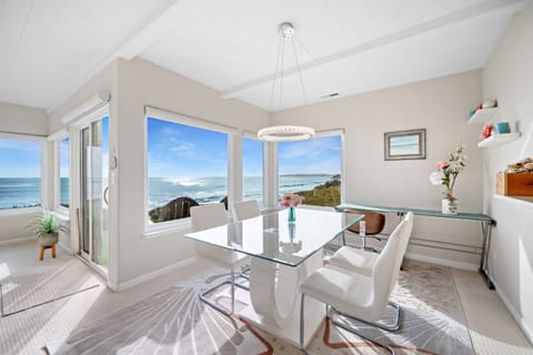 Dining room with ocean views