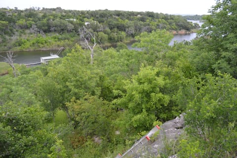our neighbors boat dock floating
