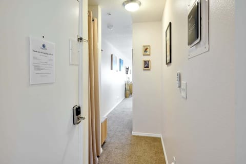 Looking down the hallway