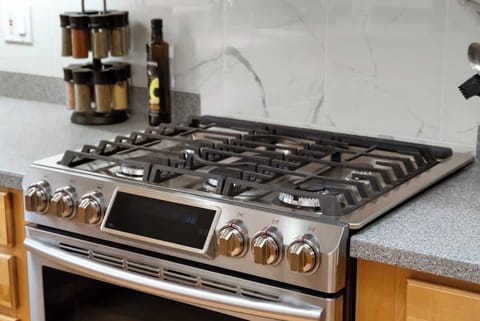 Multi burner gas stove for cooking