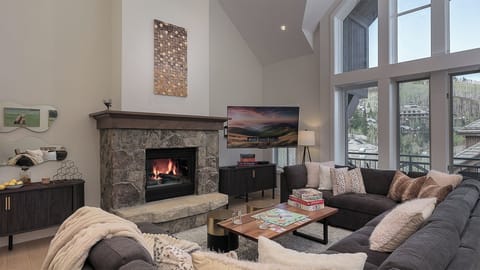 Great room with cozy fireplace