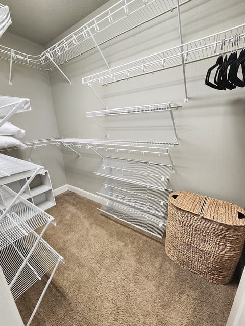 Master bedroom walk-in closet