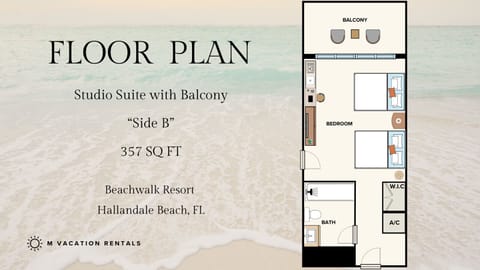 Floor plan layout of the unit for easy navigation.