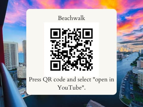 Scan the QR code to watch a Beachwalk video on YouTube.
