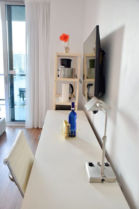 Modern desk setup ideal for remote work or study.