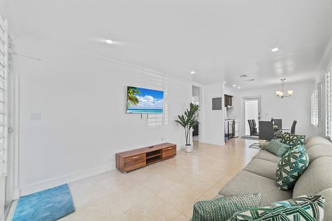 Bright and inviting living room with modern décor and cozy seating