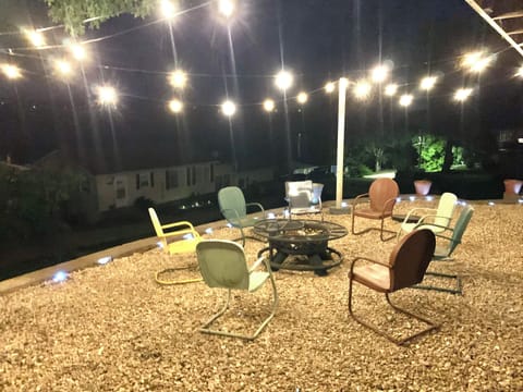 Outdoor firepit area 