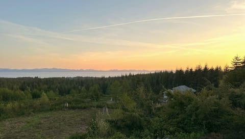 Sunset view from the balcony.