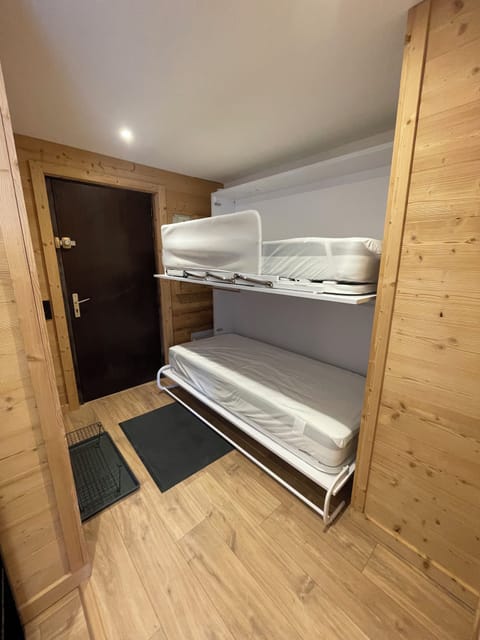 Entrance with pull down bunk beds