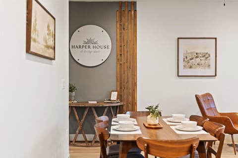 Enjoy a family dinner in Harper House